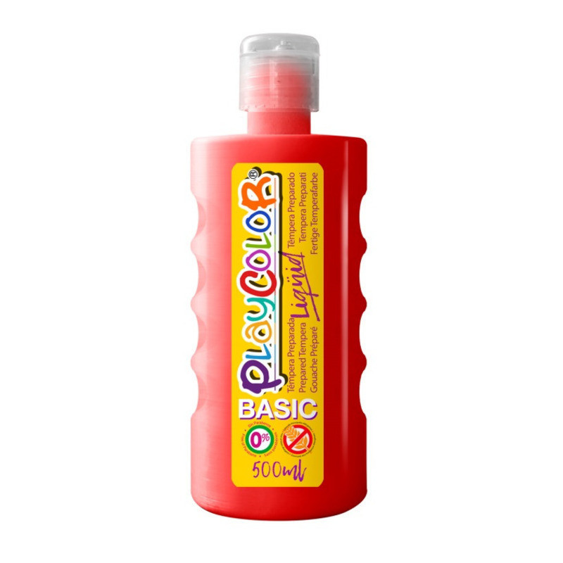 TEMPERA INSTANT PLAYCOLOR LIQUIDA 500ML ROJO 19371