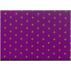 PAPEL REGALO ROLLO 62 SETIMPRES ESTUCADO VIOLETA PUNTOS ORO E36VL
