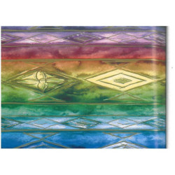 PAPEL REGALO ROLLO 62 SETIMPRES ESTUCADO MULTICOLOR ROMBOS E39R
