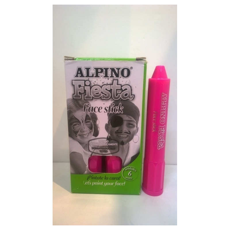 MAQUILLAJE ALPINO FIESTA FACE STICK CAJA 6 BARRAS ROSA