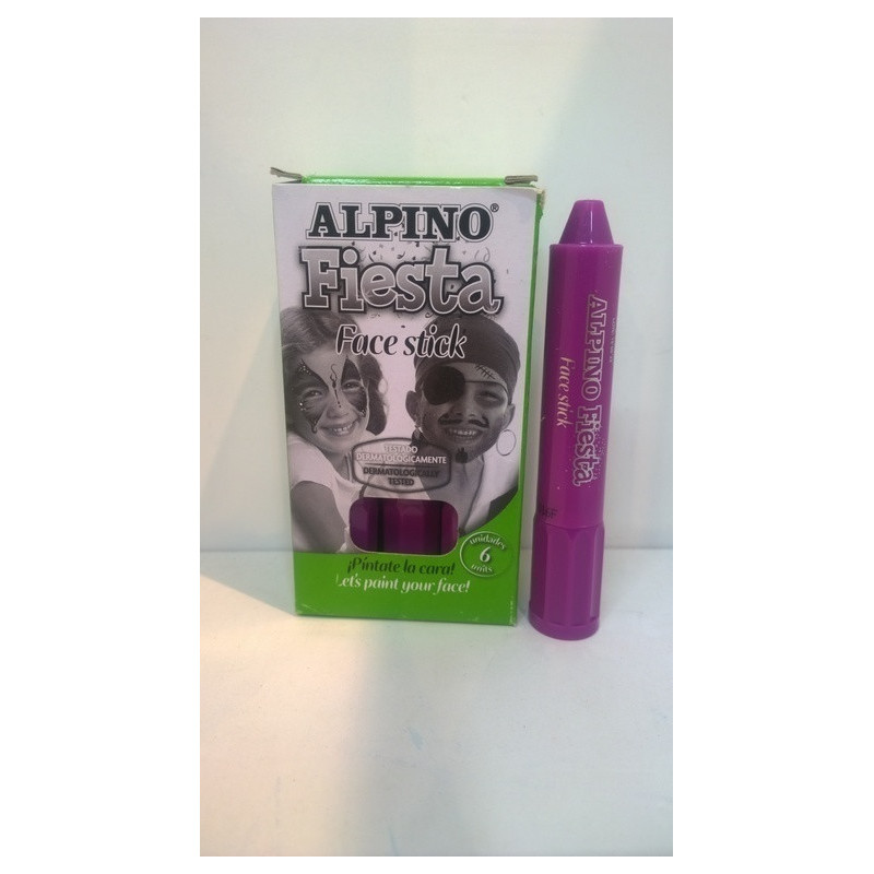 MAQUILLAJE ALPINO FIESTA FACE STICK CAJA 6 BARRAS VIOLETA