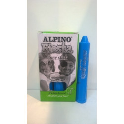 MAQUILLAJE ALPINO FIESTA FACE STICK CAJA 6 BARRAS CYAN