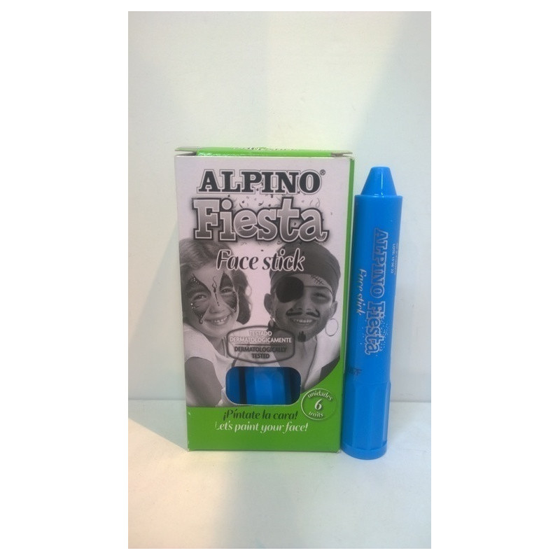 MAQUILLAJE ALPINO FIESTA FACE STICK CAJA 6 BARRAS CYAN