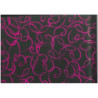 PAPEL REGALO ROLLO 62 SETIMPRES ESTUCADO NEGRO RIZOS ROSA E42RS