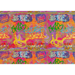 PAPEL REGALO ROLLO 62 SETIMPRES ESTUCADO GRAFFITI ORO E46R