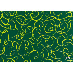 PAPEL REGALO ROLLO 62 SETIMPRES ESTUCADO ESPIRALES VERDE GE47VR