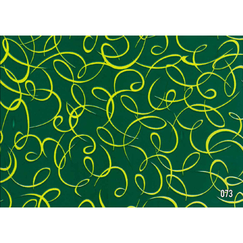 PAPEL REGALO ROLLO 62 SETIMPRES ESTUCADO ESPIRALES VERDE GE47VR