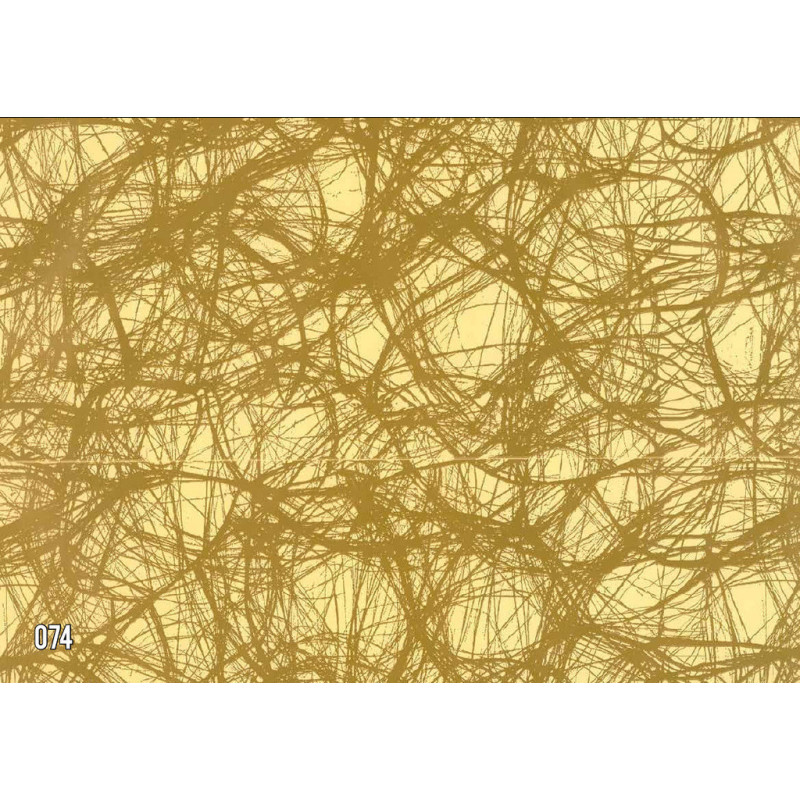 PAPEL REGALO ROLLO 62 SETIMPRES ESTUCADO CREMA LINEAS ORO GE48OR