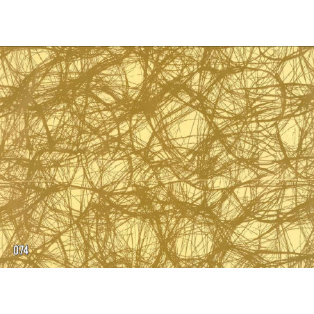 PAPEL REGALO ROLLO 62 SETIMPRES ESTUCADO CREMA LINEAS ORO GE48OR