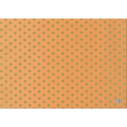 PAPEL REGALO ROLLO 62 SETIMPRES ESTUCADO CREMA PUNTOS ORO E52OR