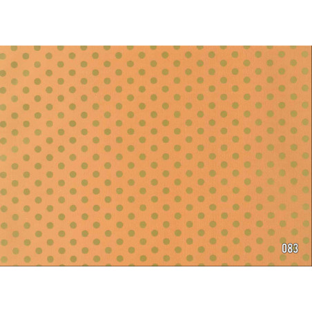 PAPEL REGALO ROLLO 62 SETIMPRES ESTUCADO CREMA PUNTOS ORO E52OR