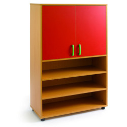 ARMARIO ESTANTERIA 2 PUERTAS+3 HUECOS MOD.741-4 40X90X148 TAGAR