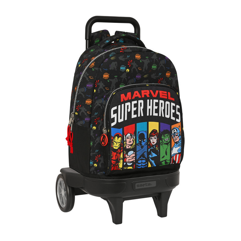 MOCHILA GDE. C/RUEDAS COMPACT EVOL. EXT. AVENGERS "SUPER HEROES" SAFTA23 ENERO 612379218