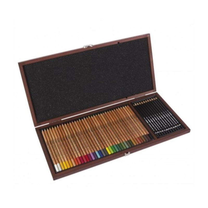 SET DIBUJO LYRA REMBRANDT 36 LAPICES COLOR + 12 GRADUADOS CAJA MADERA 2004001 FILA
