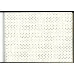 PAPEL REGALO ROLLO 62 SETIMPRES ESTUCADO PUNTOS ORO FONDO BLANCO E58OR