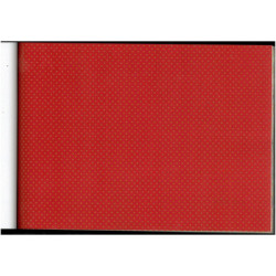 PAPEL REGALO ROLLO 62 SETIMPRES ESTUCADO PUNTOS ORO FONDO ROJO E58R