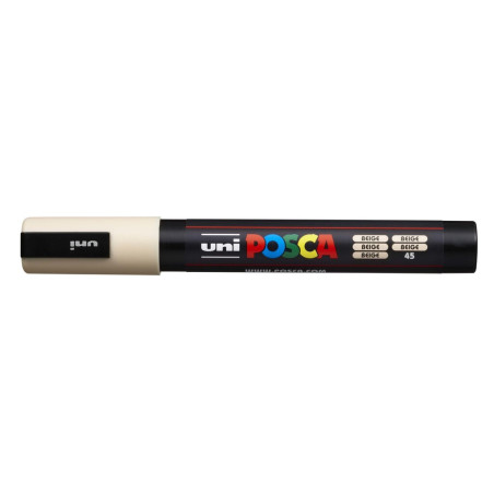 MARCADOR UNI-BALL POSCA PC-5M PUNTA REDONDA 1,8-2,5MM BEIGE -45-