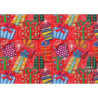 PAPEL REGALO ROLLO 62 SETIMPRES ESTUCADO REGALITOS FONDO ROJO E62R