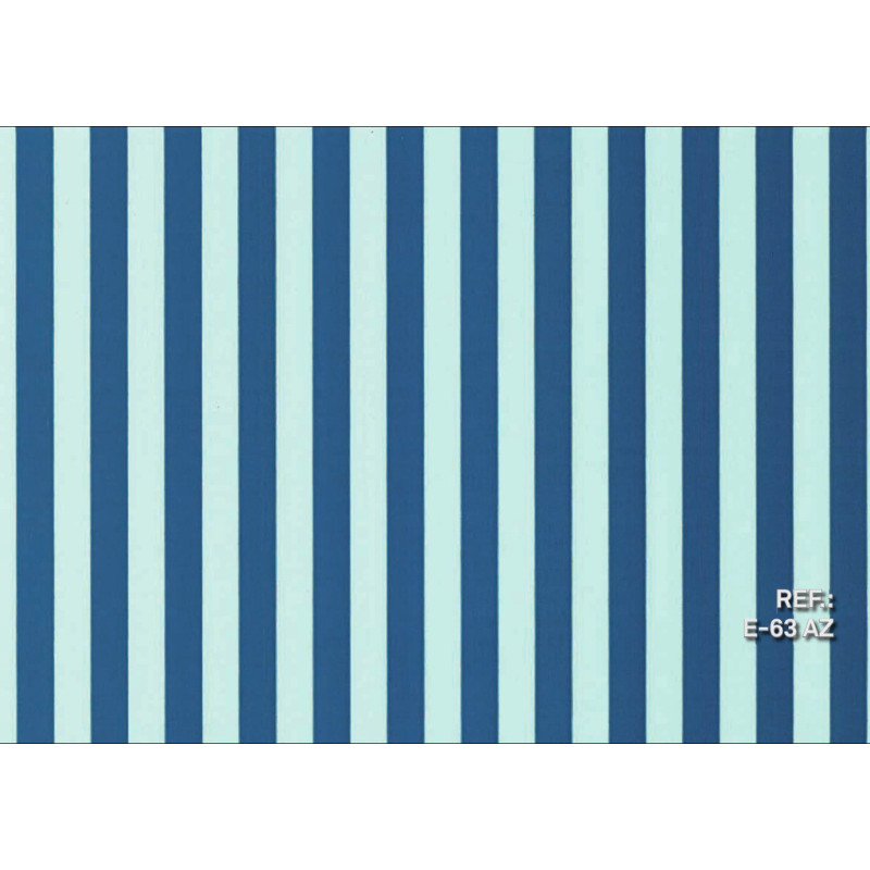PAPEL REGALO ROLLO 62 SETIMPRES ESTUCADO RAYAS AZUL FONDO AZUL E63AZ