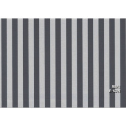 PAPEL REGALO ROLLO 62 SETIMPRES ESTUCADO RAYAS NEGRO FONDO GRIS E63N