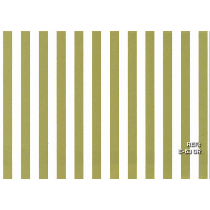 PAPEL REGALO ROLLO 62 SETIMPRES ESTUCADO RAYAS ORO FONDO BLANCO E63OR