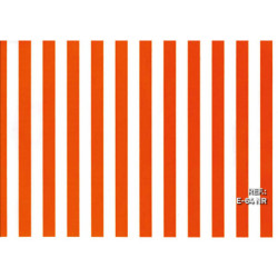 PAPEL REGALO ROLLO 62 SETIMPRES ESTUCADO BANDAS NARANJA/BLANCO E64NR