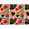 PAPEL REGALO ROLLO 62 SETIMPRES ESTUCADO CORAZONES ROJO E65R