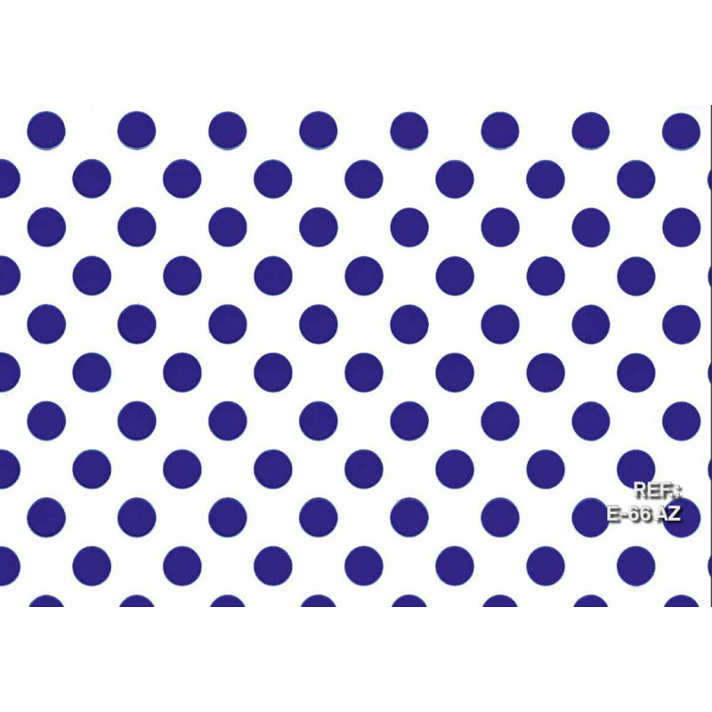 PAPEL REGALO ROLLO 62 SETIMPRES ESTUCADO PUNTOS AZUL FONDO BLANCO E66AZ