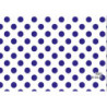 PAPEL REGALO ROLLO 62 SETIMPRES ESTUCADO PUNTOS AZUL FONDO BLANCO E66AZ