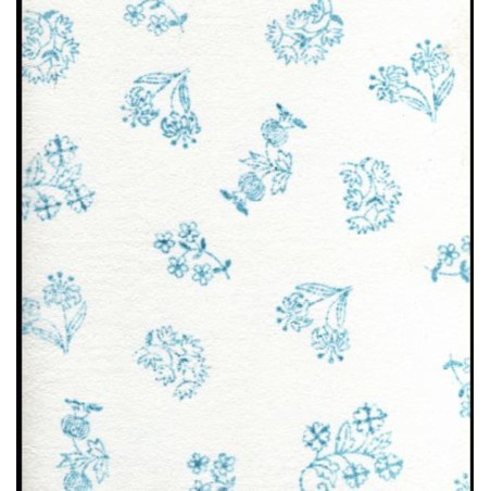 TUL FLORES LUREX AZUL CUADRADO 25*25 PTE 100U ^