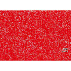 PAPEL REGALO ROLLO 62 SETIMPRES ESTUCADO CORAZONES PLATA FONDO ROJO E70R