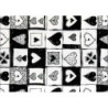 PAPEL REGALO ROLLO 62 SETIMPRES ESTUCADO CORAZONES NEGRO E72N