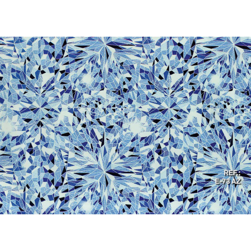 PAPEL REGALO ROLLO 62 SETIMPRES ESTUCADO PSICODELIA FONDO AZUL E73AZ