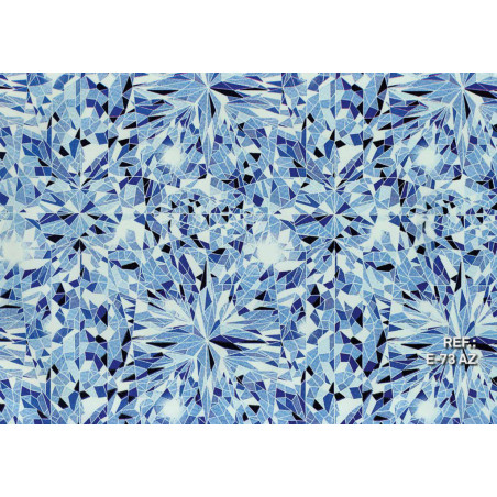 PAPEL REGALO ROLLO 62 SETIMPRES ESTUCADO PSICODELIA FONDO AZUL E73AZ