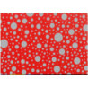 PAPEL REGALO ROLLO 62 SETIMPRES ESTUCADO CIRCULOS PLATA ROJO E7R