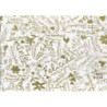 PAPEL REGALO ROLLO 62 SETIMPRES ESTUCADO FELICIDADES ORO FONDO BLANCO E8B0