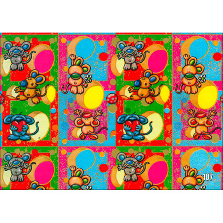 PAPEL REGALO ROLLO 62 SETIMPRES ESTUCADO INFANTIL RATONCITOS I12R
