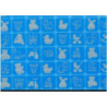 PAPEL REGALO ROLLO 62 SETIMPRES ESTUCADO INFANTIL SILUETAS AZUL I6AZ