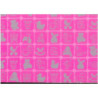 PAPEL REGALO ROLLO 62 SETIMPRES ESTUCADO INFANTIL SILUETAS ROSA I6RS