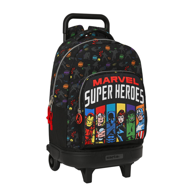 MOCHILA GDE. C/RUEDAS COMPACT EXTRAIBLE AVENGERS "SUPER HEROES" SAFTA23 ENERO 612379918
