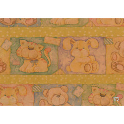 PAPEL REGALO ROLLO 62 SETIMPRES INFANTIL KRAFT ANIMALES ORO IK4OR