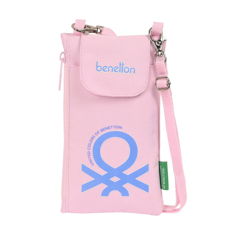 MONEDERO PORTAMOVIL BENETTON "PINK" SAFTA23 ENERO 842314695