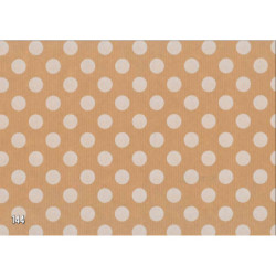 PAPEL REGALO ROLLO 62 SETIMPRES KRAFT PUNTOS BLANCOS K19BL