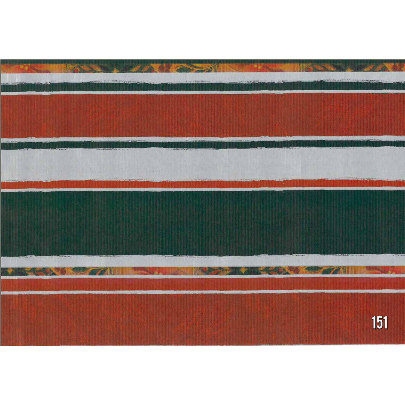 PAPEL REGALO ROLLO 62 SETIMPRES KRAFT BANDAS COLORES K26R