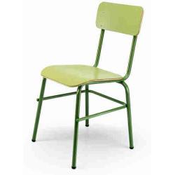 SILLA ESCOLAR MOD.278 TUBO ACERO LAMINADO O TAPIZADO COLOR AA 36CM TAGAR