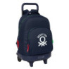 MOCHILA GDE. C/RUEDAS COMPACT EXTRAIBLE BENETTON "TOGETHER" SAFTA26 612606918 45X33 UNIDAD