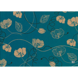 PAPEL REGALO ROLLO 62 SETIMPRES KRAFT AZUL FLORES K35AZ