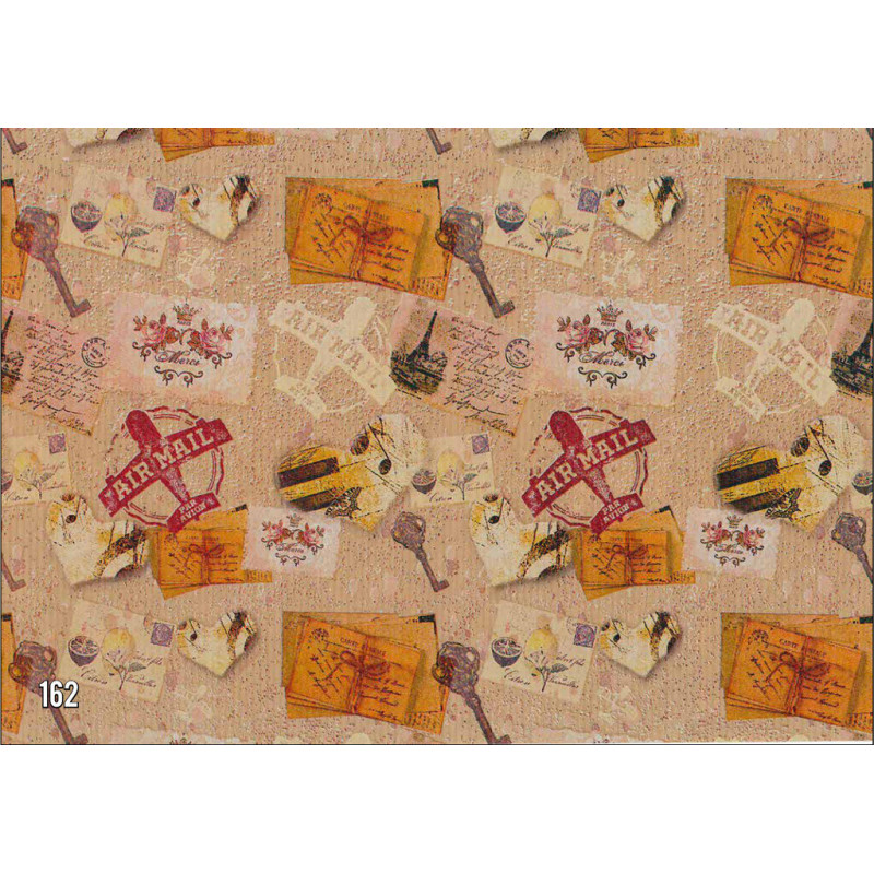 PAPEL REGALO ROLLO 62 SETIMPRES KRAFT VINTAGE K36R