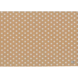 PAPEL REGALO ROLLO 62 SETIMPRES KRAFT PUNTOS BLANCO K37B