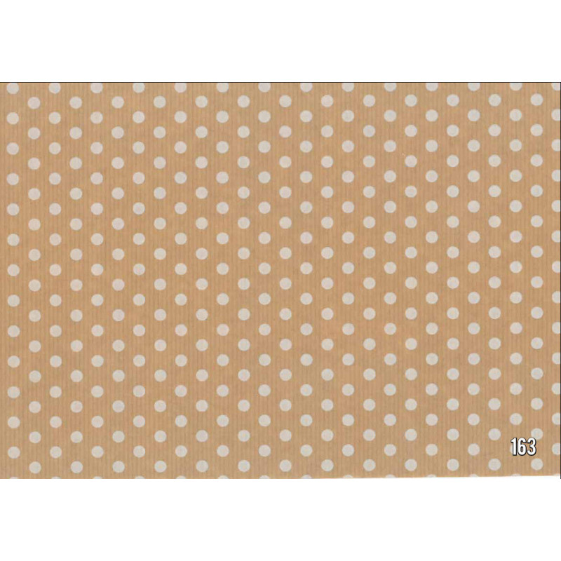 PAPEL REGALO ROLLO 62 SETIMPRES KRAFT PUNTOS BLANCO K37B